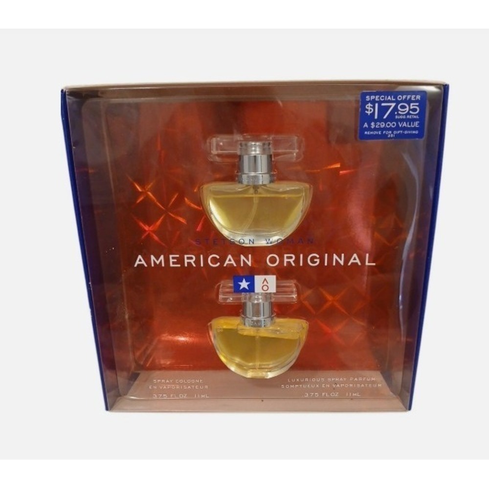 New in Box Coty Stetson American Original WOMAN Gift Set Spray Perfume & Cologne
